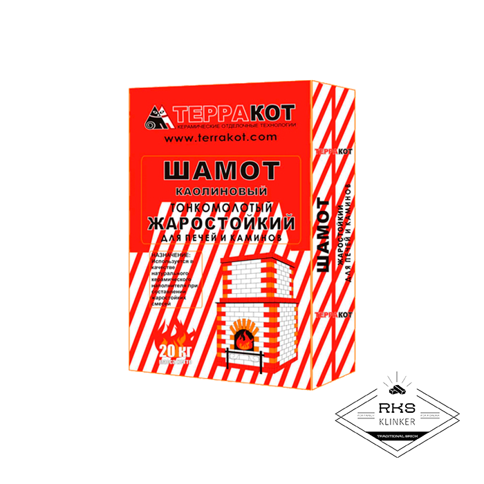 Шамот каолиновый Терракот, 20кг в Краснодаре